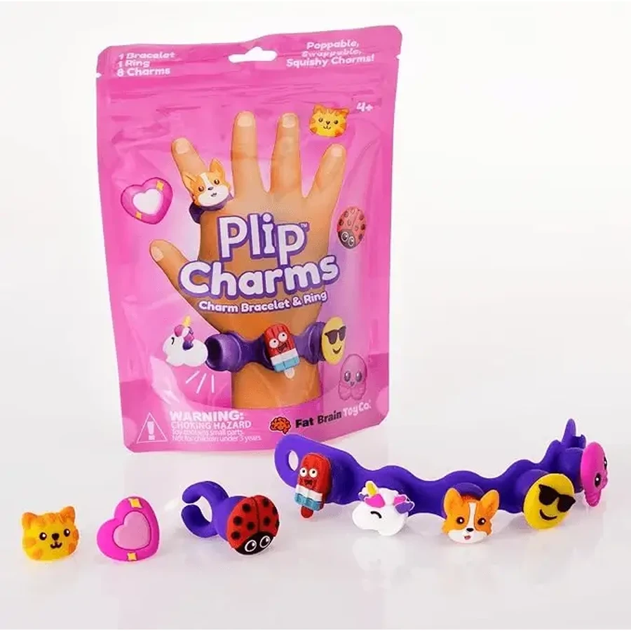 Набір браслетів і каблучок Plip Charms pop-it Plip Charms, рожевий: ціни та характеристики