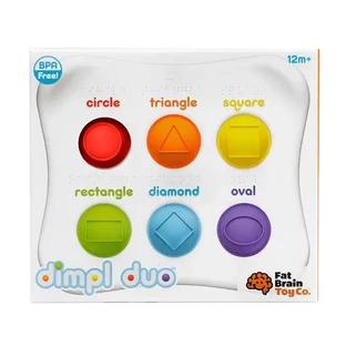 Dimpl Duo - розвиваюча сенсорна іграшка з силіконовими бульбашками