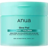 Зволожуючі диски з PDRN та гіалуроновою кислотою 100 Hyaluronic Acid Glow Pad Face Toner, 60 штук, Anua