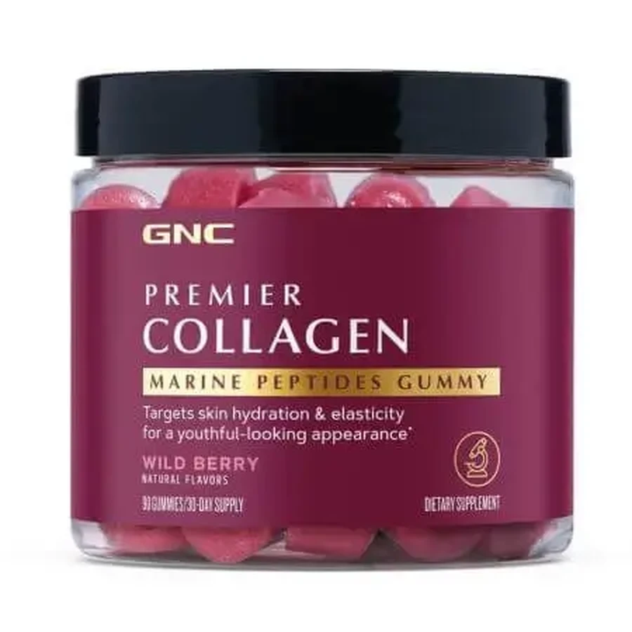 Желе з морськими пептидами колагену для шкіри та волосся Premier Collagen, 90 шт, GNC: ціни та характеристики