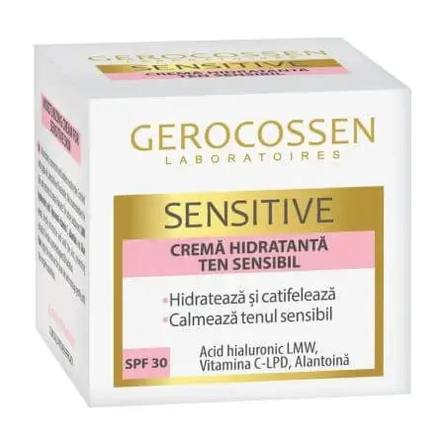 Увлажняющий крем для чувствительной кожи с SPF 30 Sensitive, 50 мл, Gerocossen: цены и характеристики