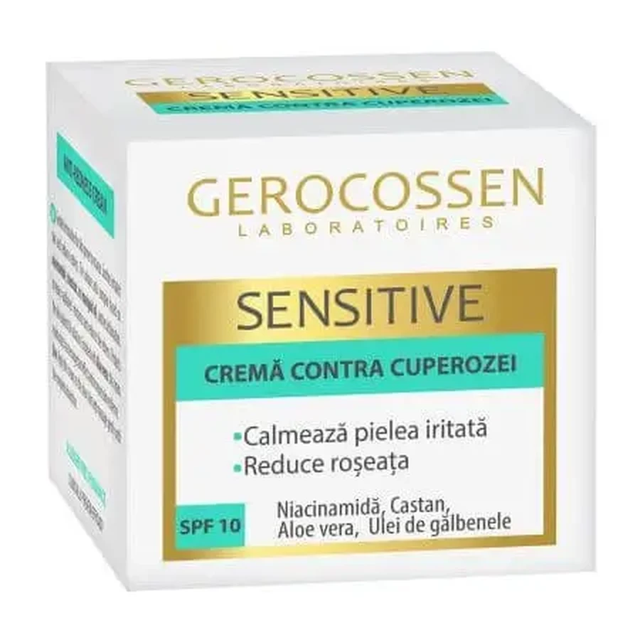 Крем против купероза SPF 10 Sensitive, 50 мл, Gerocossen: цены и характеристики