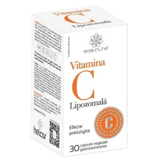 Липосомальный витамин С, 30 гастроустойчивых капсул, BioSunLine