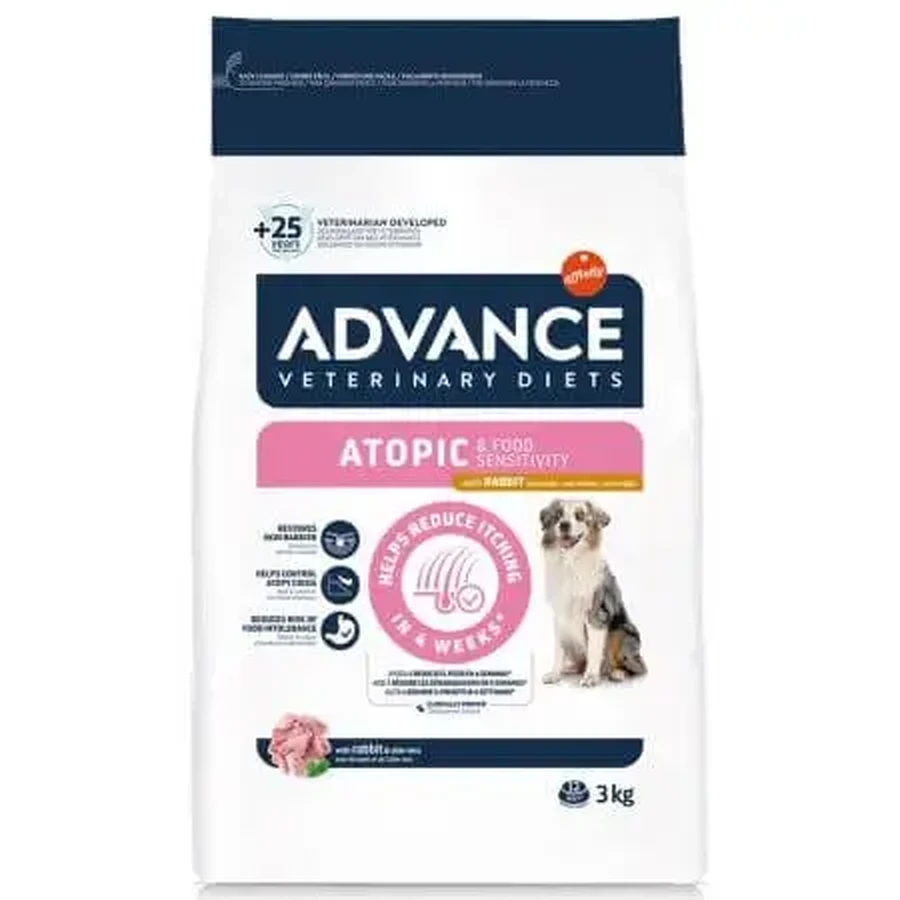 Сухий корм для собак з кроликом та горохом Atopic Derma Care, 3 кг, Advance Veterinary Diets: ціни та характеристики