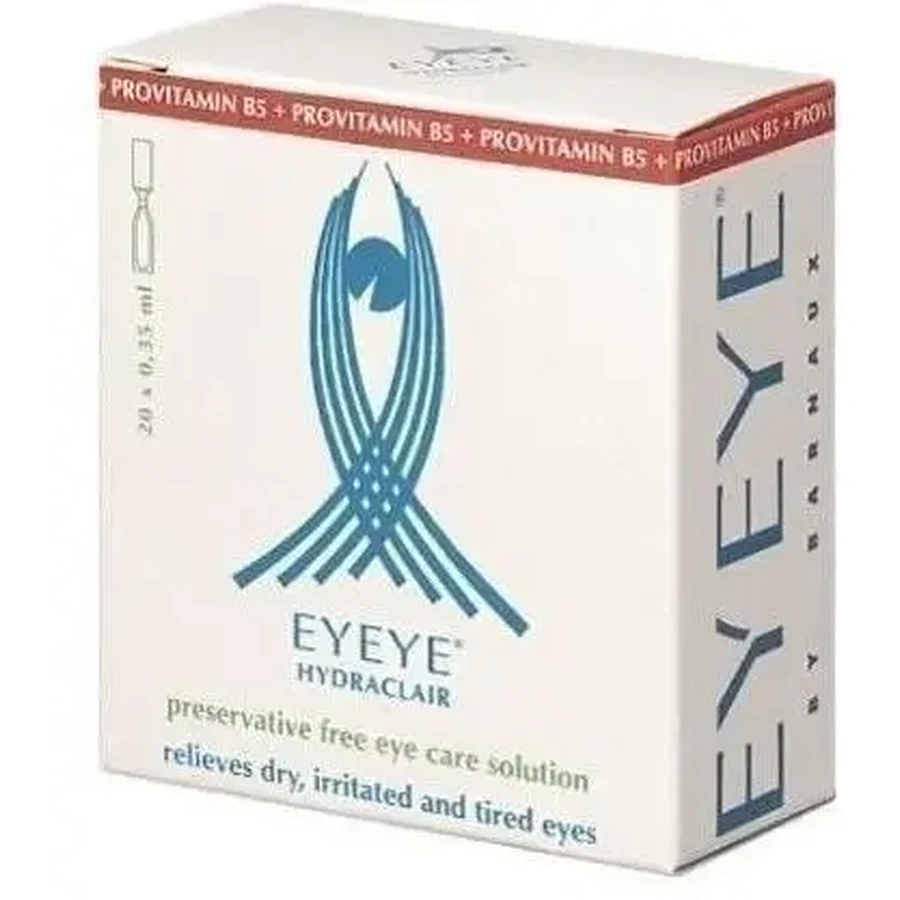 Глазные капли Eyeye Hydraclair 20 мин: цены и характеристики