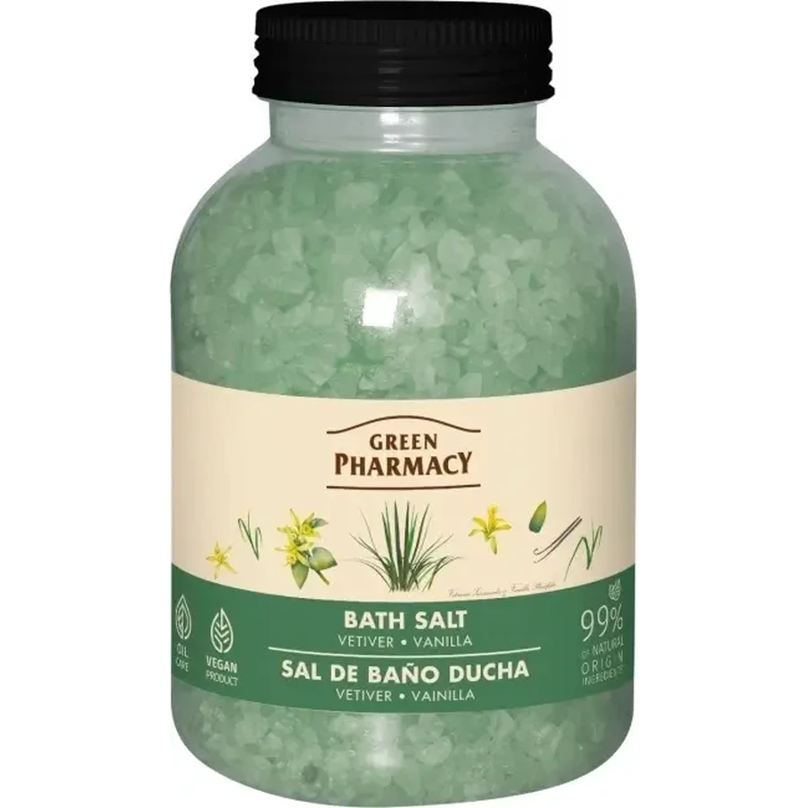 Зеленая Аптека Ветивер и ваниль соль для ванн 1 кг: цены и характеристики