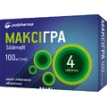 Максигра табл. п/плен. оболочкой 100 мг блистер №4