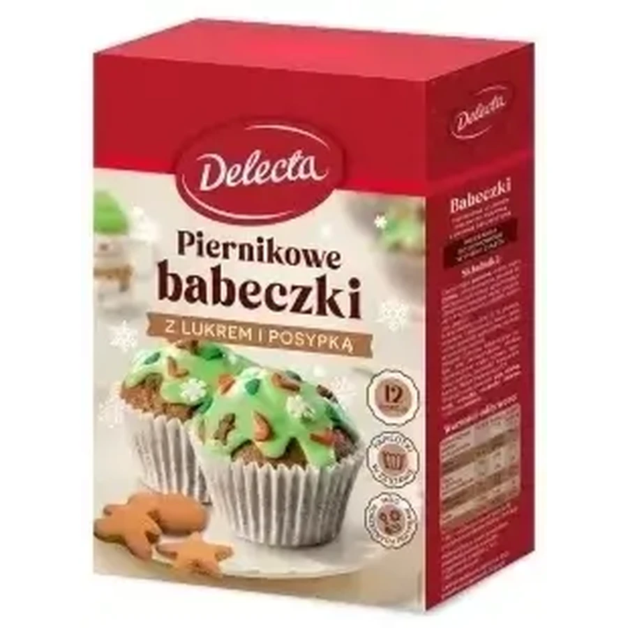 Пряничные кексы Delecta с зеленой глазурью и посыпкой 360 ...: цены и характеристики