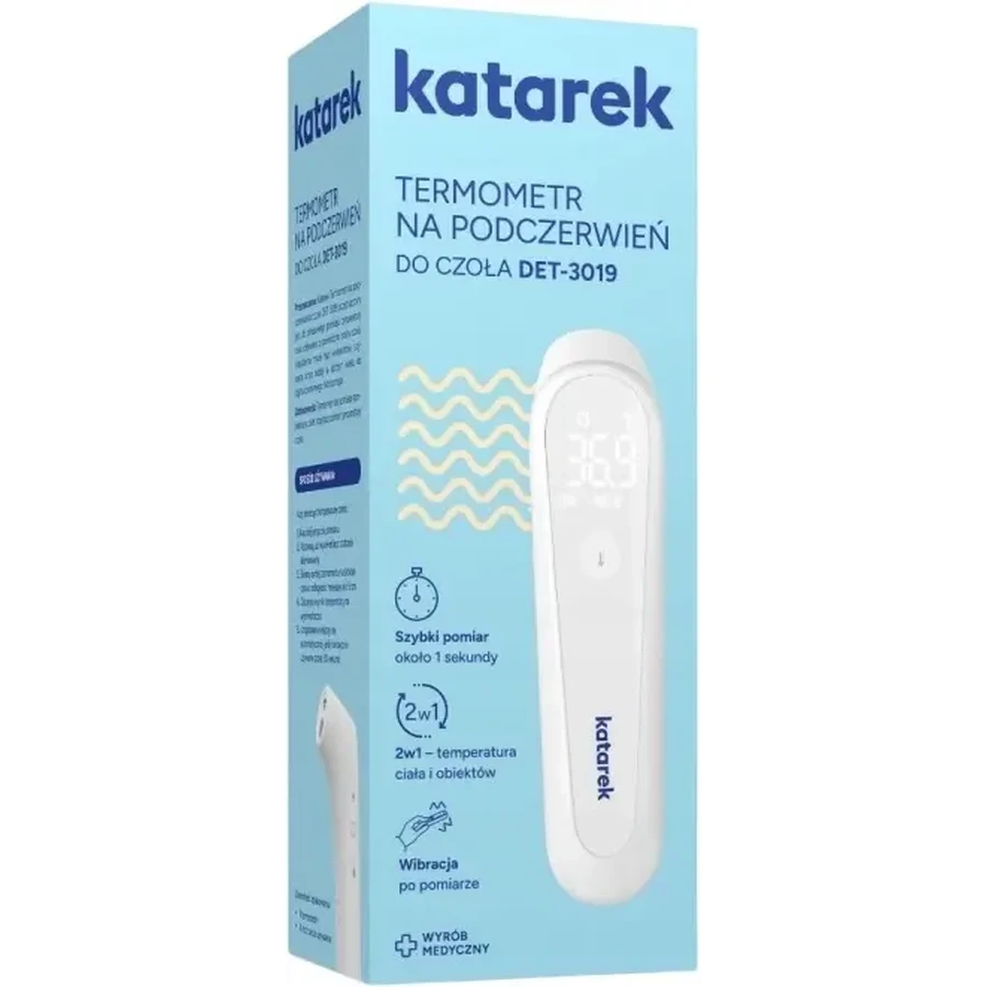Katarek Инфракрасный термометр для лба DET-3019 1 шт.: цены и характеристики