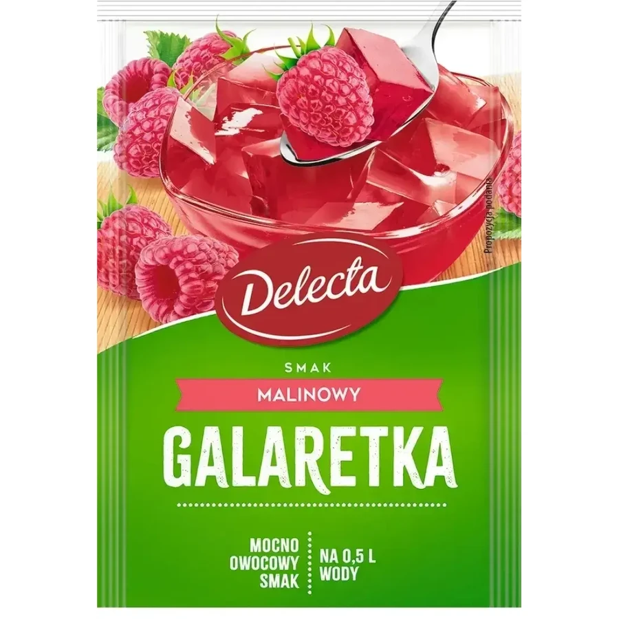 Желе Delecta Зі смаком малини 70 г: ціни та характеристики
