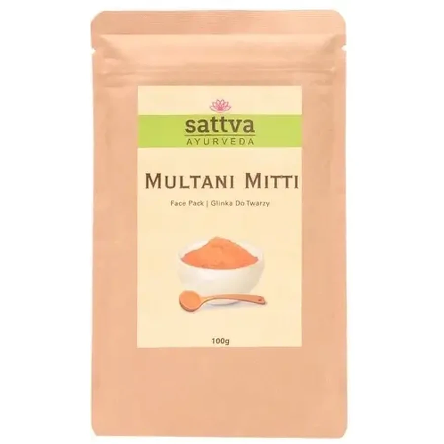 Sattva Multani Mitti косметическая глина для лица 100г: цены и характеристики
