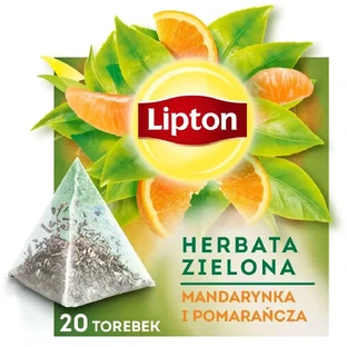 Пірамідки зеленого чаю Lipton Мандарин та Апельсин 20 ...