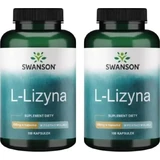 Swanson L-лізин 500мг 100 капсул мульти-упаковка x 2