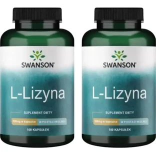 Swanson L-Lysine 500 мг 100 капсул Мультипак x 2