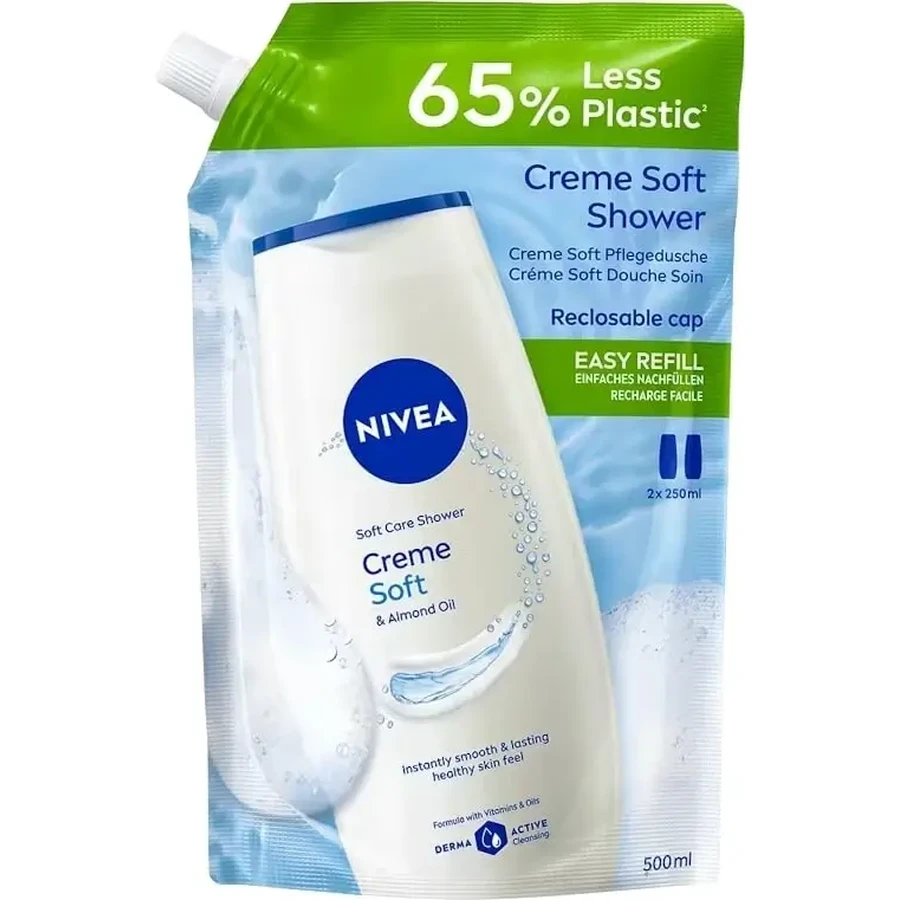 Nivea женский гель для душа creme soft spare 500 мл: цены и характеристики