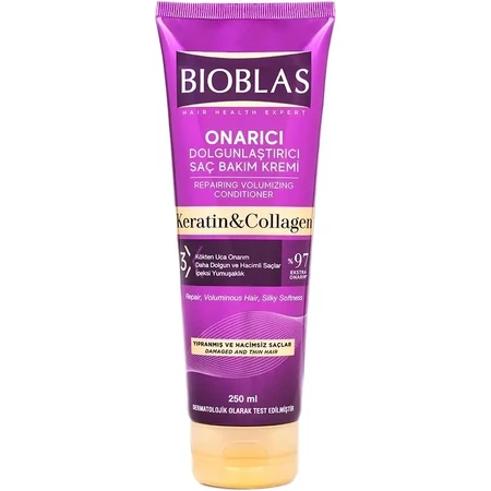 Bioblas – Колаген-кератиновий кондиціонер для тонкого та пошкодженого волосся 250 мл: ціни та характеристики