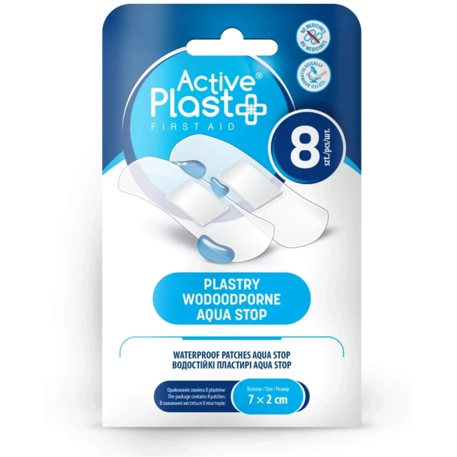 ActivePlast Aqua Stop Водонепроницаемые пластыри 7 x 2 см 8 шт.: цены и характеристики