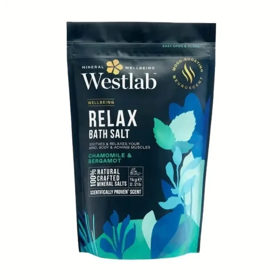 Сіль для ванн Westlab Relax з ромашкою та бергамотом 1 кг: ціни та характеристики