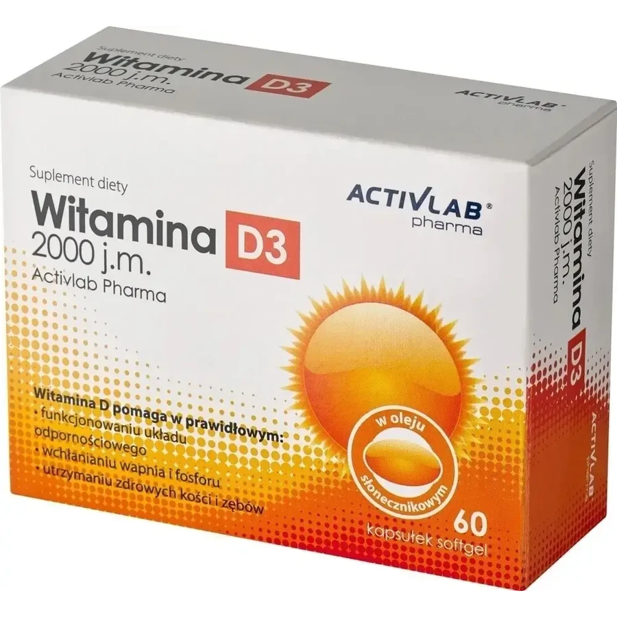 ActivLab Pharma Вітамін D3 2000 МО. 60 капсул: ціни та характеристики