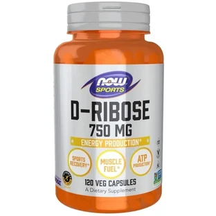 Now Foods D-Ribose 750 мг D-Ribose 120 капсул
