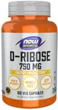 Now Foods D-Ribose 750 мг D-Ribose 120 капсул