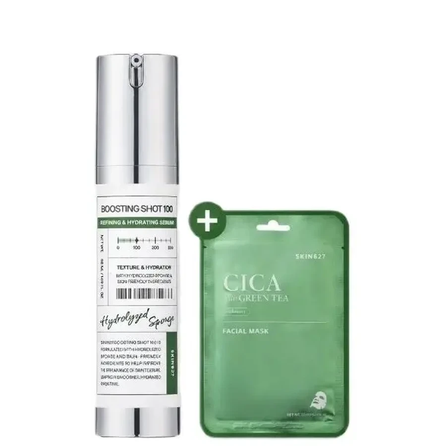 SKIN627 Boosting Shot100 + Cica with Green Tea Facial Sheet ...: цены и характеристики