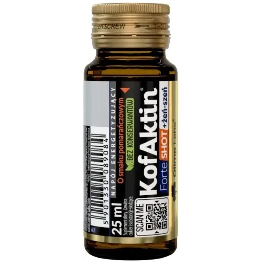 Olimp KofAktin Forte Shot+Женьшень со вкусом апельсина 25 ...: цены и характеристики