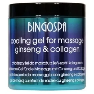 BINGOSPA Охлаждающий массажный гель с женьшенем и коллагеном 250 г