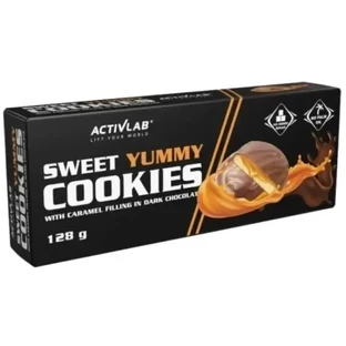 Activlab Сладкое Вкусное Печенье с карамельной начинкой 128г