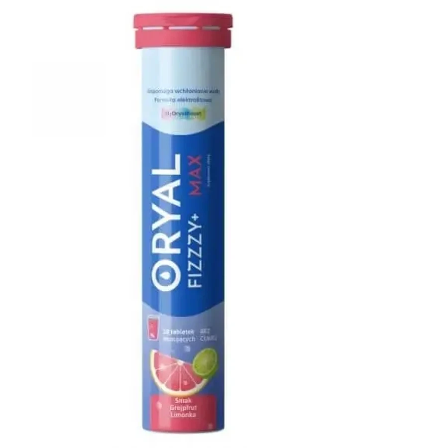 Oryal Fizzzy+ Max грейпфрут лайм 18 шипучих таблеток: цены и характеристики