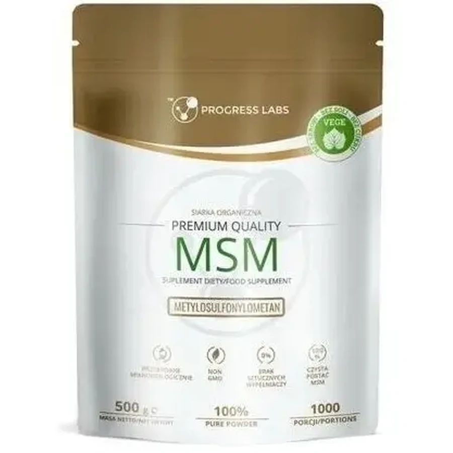 PROGRESS LABS MSM Органическая сера 500 г: цены и характеристики