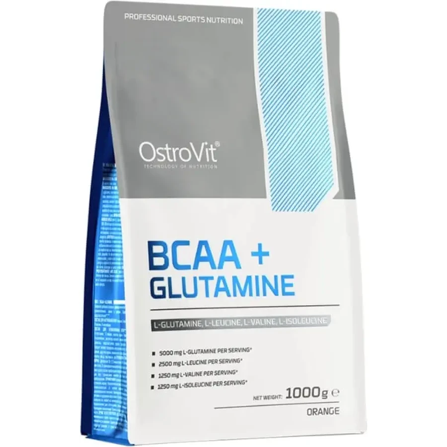 OstroVit BCAA + Glutamine со вкусом апельсина 1000 г: цены и характеристики