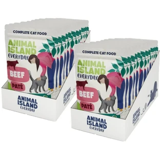 Animal Island Everyday Sachets для кошек Говяжий паштет ...