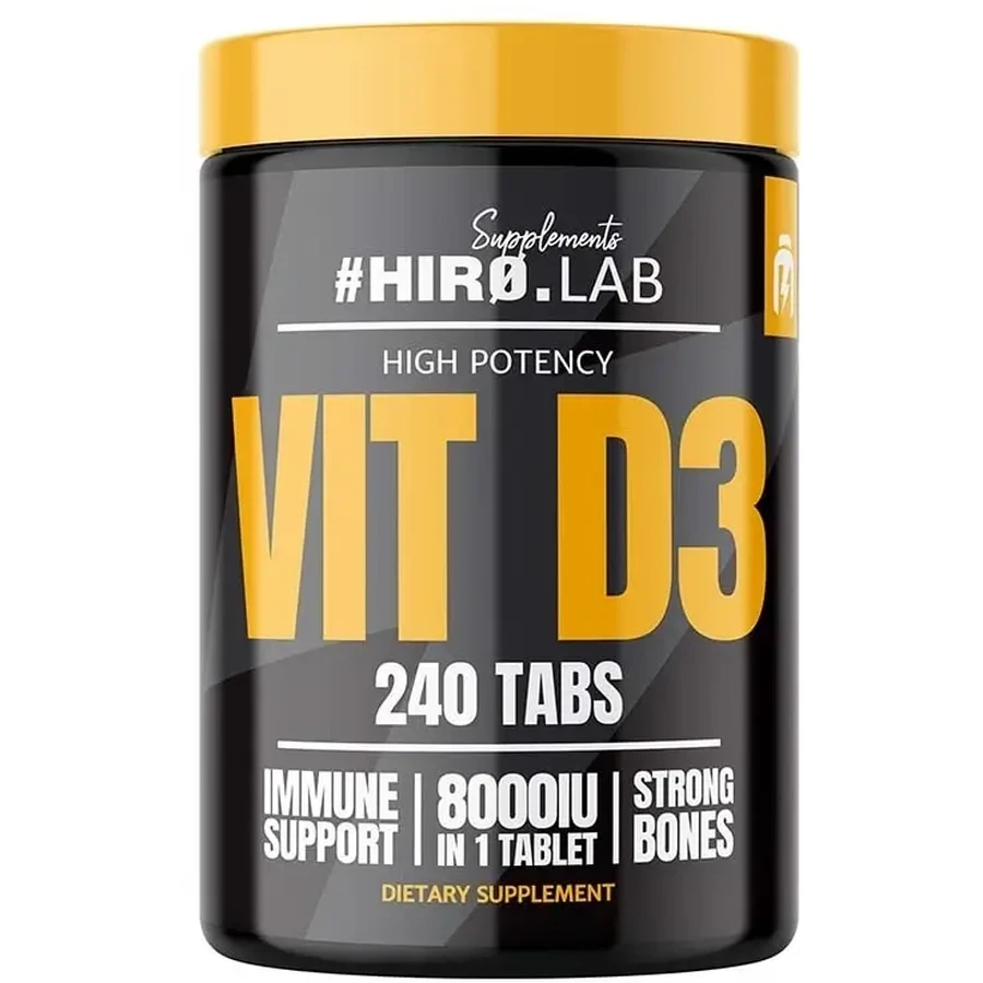HIRO.LAB Витамин D3 8000IU 240 таблеток: цены и характеристики