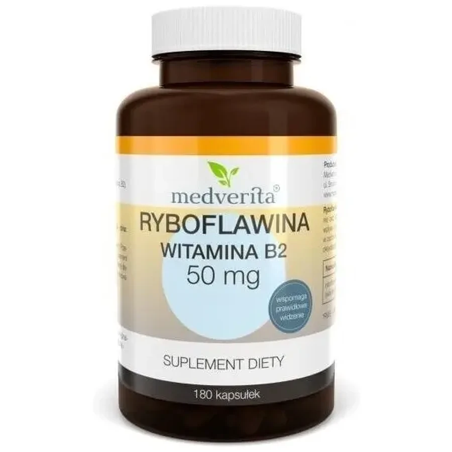 Medverita Рибофлавин Витамин B2 50 мг 180 капсул: цены и характеристики