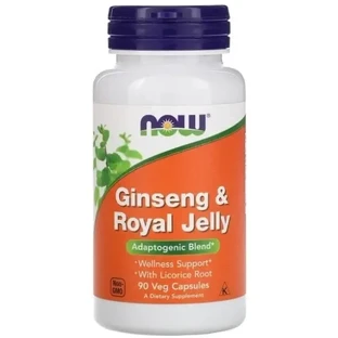 Now Foods Ginseng & Royal Jelly 90 капсул