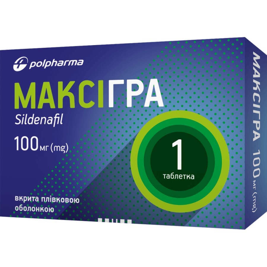 Максигра 100 мг таблетки, покрытые пленочной оболочкой, №1: цены и характеристики