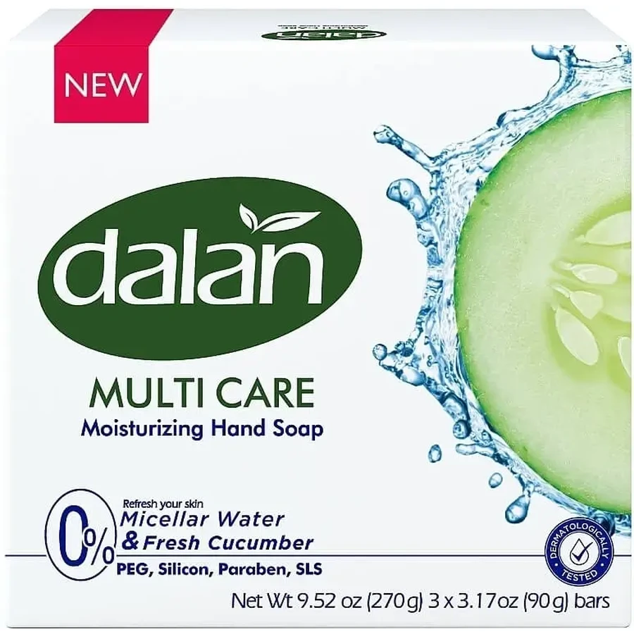 Набор брускового мыла Dalan Multicare Огурец 3 x 90 г: цены и характеристики