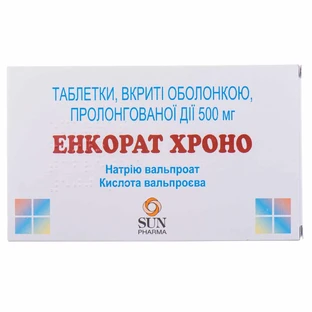 Энкорат Хроно табл. пролонг. дейст., п/о 500 мг стрип №30