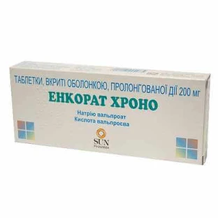 Энкорат хроно табл. пролонг. дейст., п/о 200 мг стрип №30
