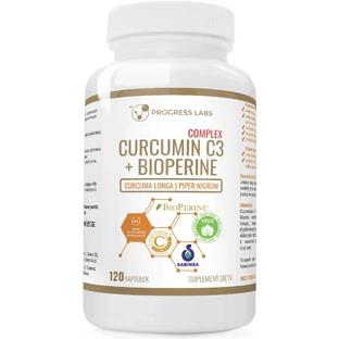 Progress Labs Curcumin C3 + Piperine 120 капсул