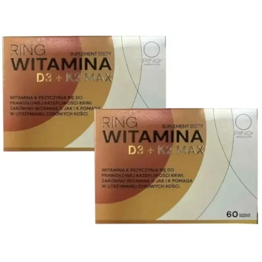 Ring Vitamin D3 + K2 Max 60 капсул Мультипак x 2: цены и характеристики