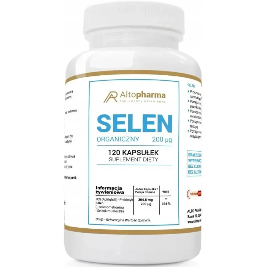 Altopharma Organic Selenium 200 mcg 120 капсул.: цены и характеристики