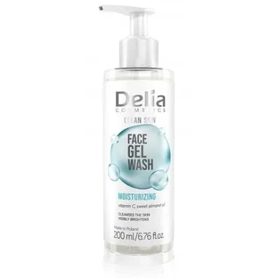 Зволожуючий гель для вмивання обличчя DELIA Clean Skin 200 мл