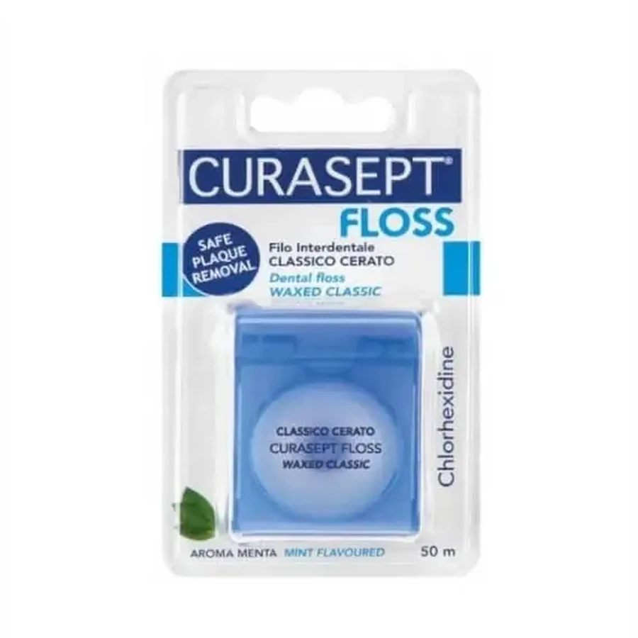 INDENT CURASEPT FLOSS Классическая вощеная нить 50 м 1 шт.: цены и характеристики