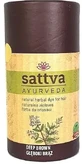 Sattva Натуральная травяная краска для волос Глубокий коричневый 150 г