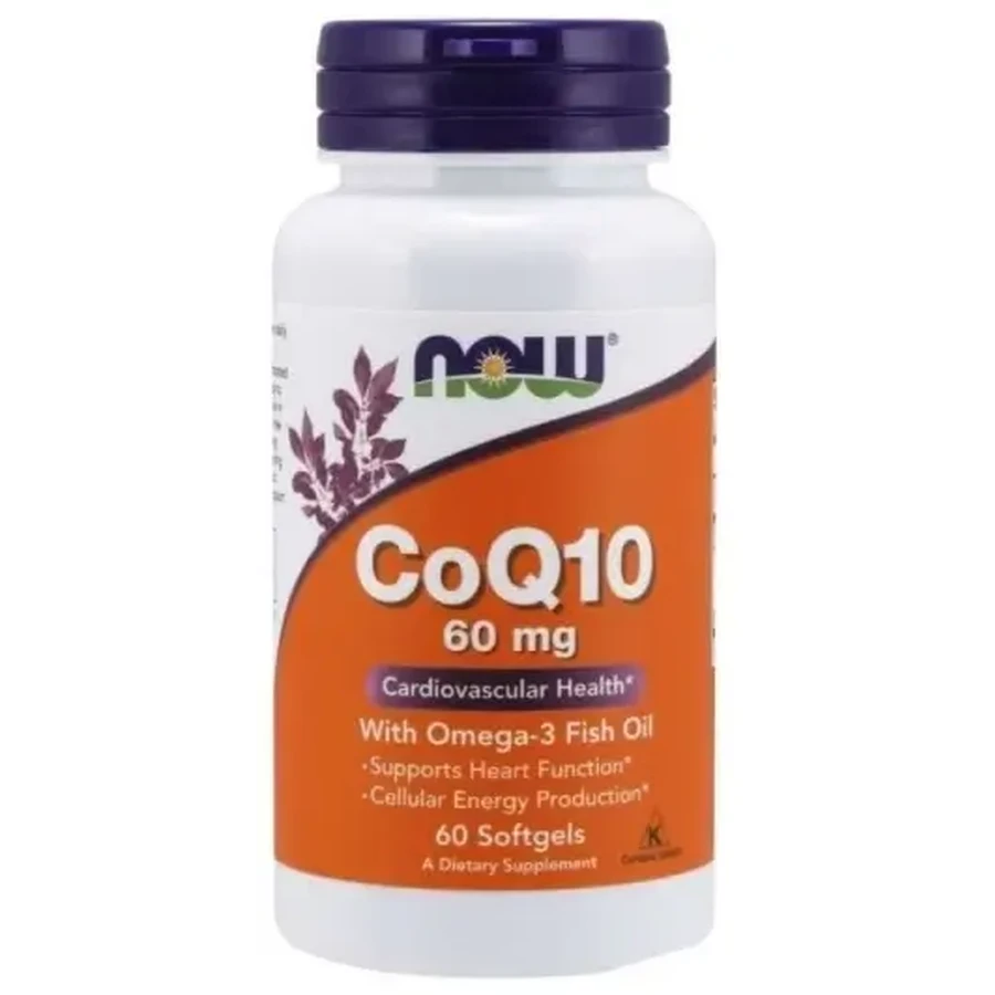 NOW FOODS Коензим Q10 60 мг + Омега 3 60 капсул: ціни та характеристики