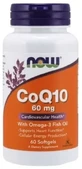 NOW FOODS Коэнзим Q10 60 мг + Омега 3 60 капсул
