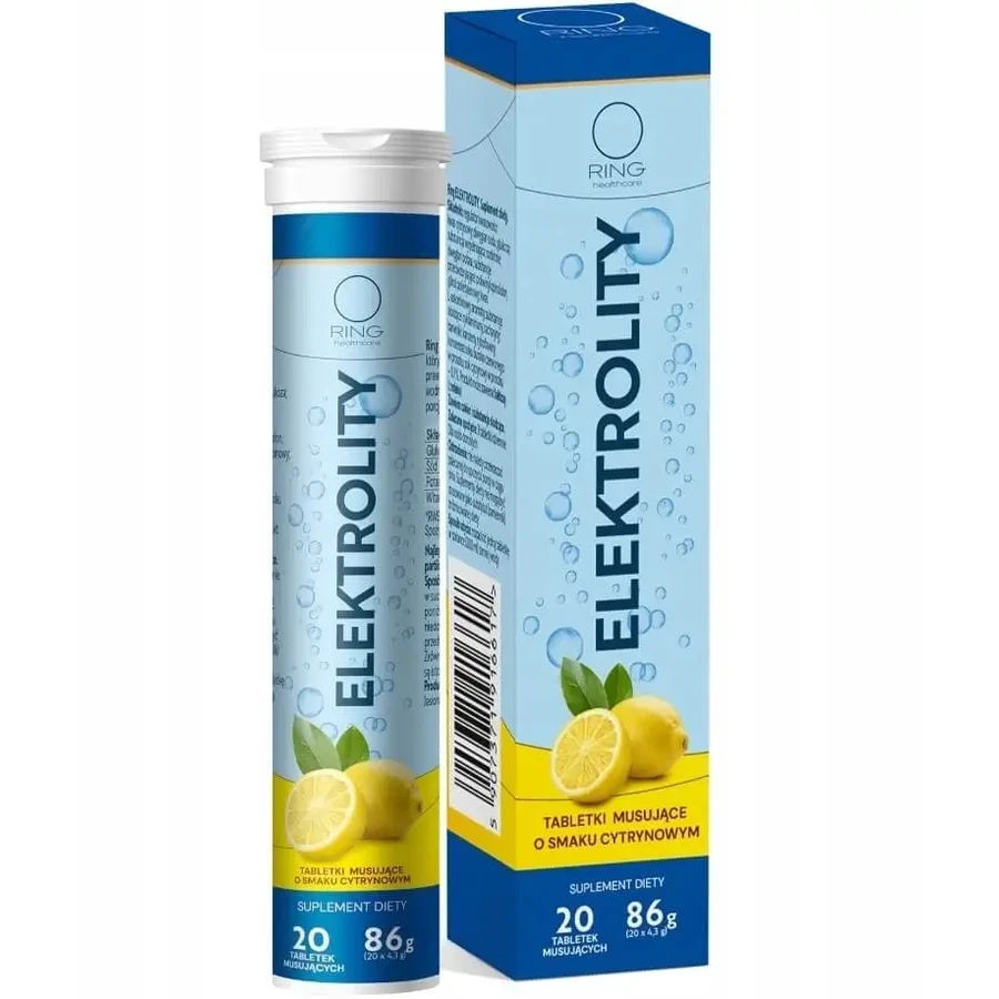 Ring Electrolytes лимонный вкус 20 шипучих таблеток: цены и характеристики