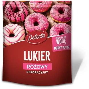 Delecta Декоративная глазурь розовая 80 г